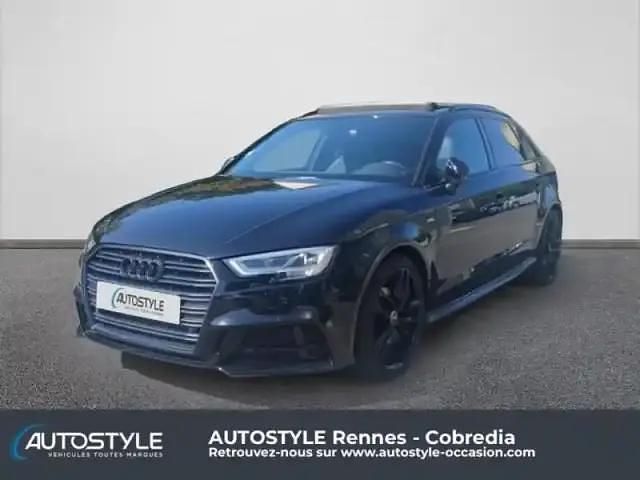 Noir brillant Occasion 2019 Audi A3 S-Line Berline | 19 990 € - Image 1/4