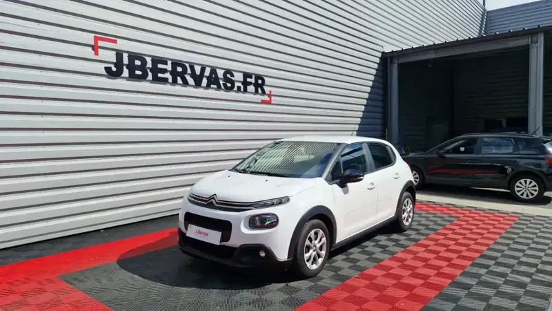 Blanc Utilisé 2019 Citroën C3 Business Class Citadine | 9 590 € (Prix juste) - Image 1/4