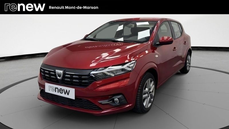 Rouge Utilisé 2021 Dacia Sandero Comfort Citadine | 11 990 € (Bon prix) - Image 1/4