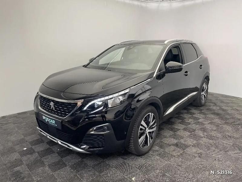 Noir Utilisé 2020 Peugeot 3008 GT-line | 14 980 € (Prix juste) - Image 1/4
