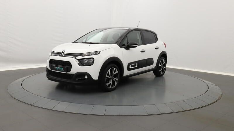 Blanc Utilisé 2022 Citroën C3 Shine Citadine | 13 690 € (Prix juste) - Image 1/3