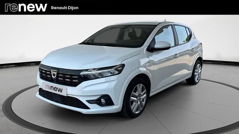 Blanc Utilisé 2021 Dacia Sandero Comfort Citadine | 11 980 € (Bon prix) - Image 1/4