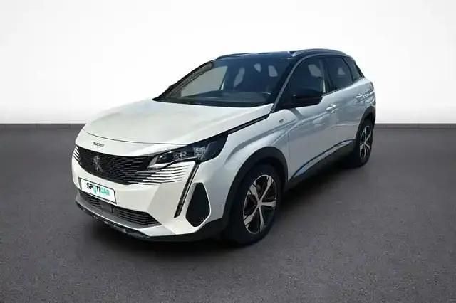 Blanc Utilisé 2021 Peugeot 3008 GT | 20 390 € (Prix juste) - Image 1/4