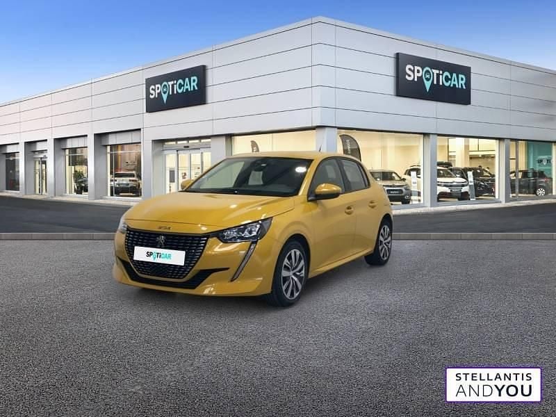 Jaune Utilisé 2020 Peugeot 208 Active Citadine | 12 289 € (Prix assez cher) - Image 1/4
