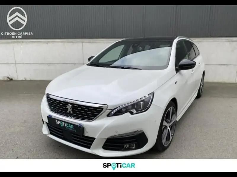 Blanc Utilisé 2021 Peugeot 308 GT Break | 18 490 € (Prix juste) - Image 1/4