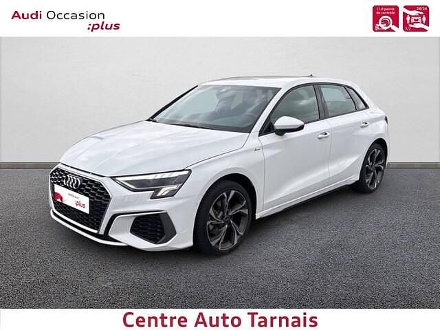 Blanc ibis Utilisé 2024 Audi A3 S-Line | 32 989 € (Prix juste) - Image 1/4