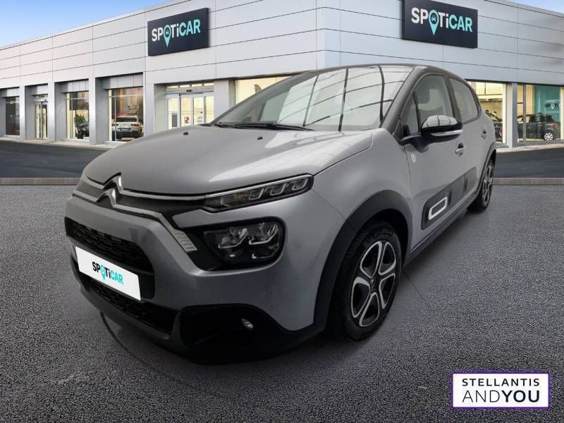 Gris Utilisé 2023 Citroën C3 PureTech Citadine | 12 690 € (Prix juste) - Image 1/3