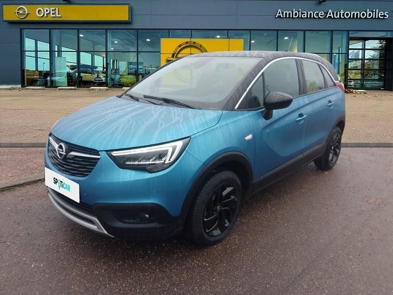 Bleu nautique métallisé/toit noir Occasion 2020 Opel Crossland X Elegance SUV | 11 799 € (Prix juste) - Image 1/4
