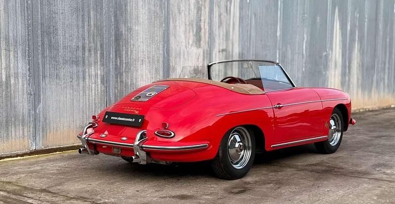 Occasion Porsche 356 91 ch (66 kW) 1960 Rouge Cabriolet