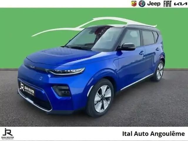 Bleu neptune métal + toit noir fusion Occasion 2023 Kia Soul EV SUV | 40 899 € - Image 1/4