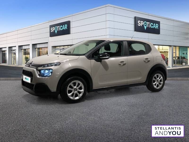 Beige Occasion 2022 Citroën C3 Feel Citadine | 9 990 € (Prix juste) - Image 1/4