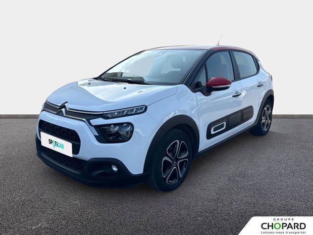 Blanc Utilisé 2022 Citroën C3 Shine Citadine | 10 490 € (Bon prix) - Image 1/4