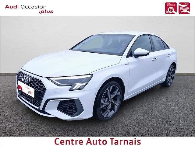 Blanc ibis Occasion 2023 Audi A3 S-Line Berline | 29 389 € (Prix juste) - Image 1/4