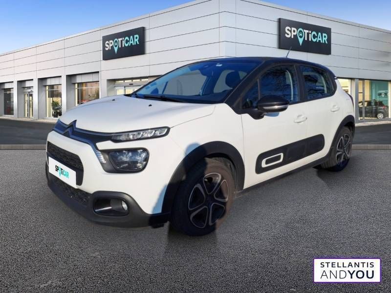Blanc Utilisé 2020 Citroën C3 Feel Citadine | 9 480 € (Prix juste) - Image 1/3