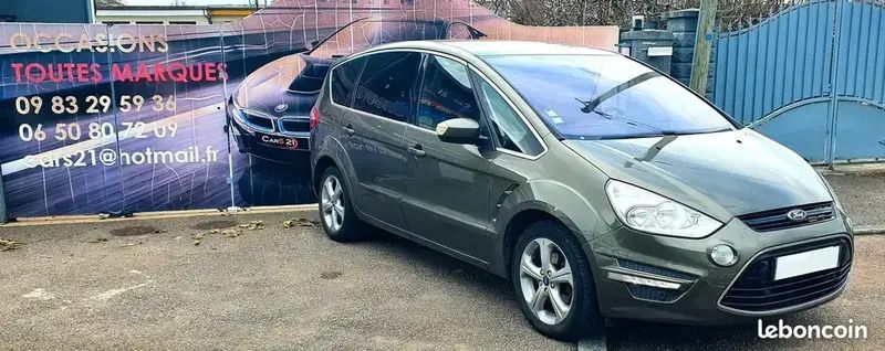 Vert Utilisé 2012 Ford S-MAX Business Edition Monospace | 6 990 € (Prix juste) - Image 1/4