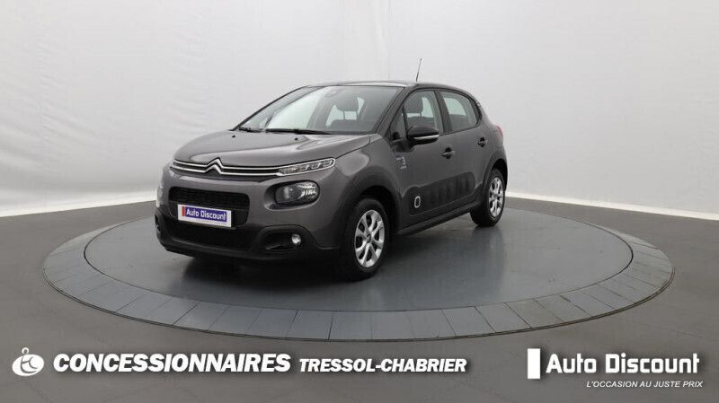 Gris Utilisé 2019 Citroën C3 Live Citadine | 9 990 € (Prix juste) - Image 1/4