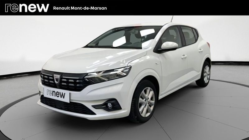 Blanc Utilisé 2022 Dacia Sandero Comfort Citadine | 14 690 € (Bon prix) - Image 1/4