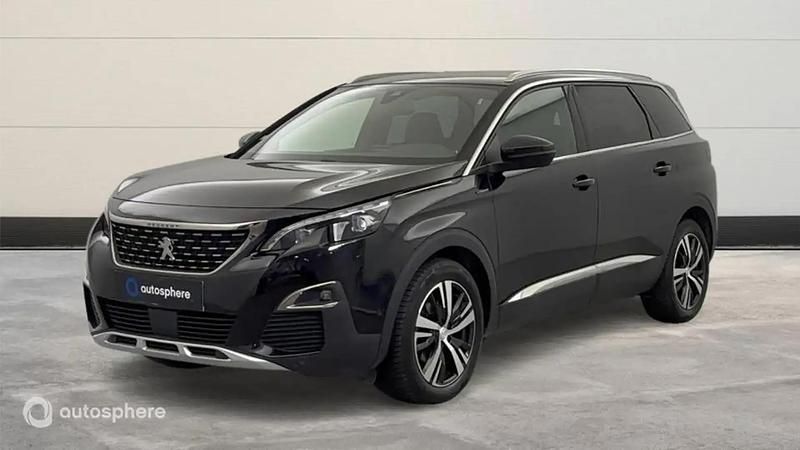 Noir Utilisé 2019 Peugeot 5008 GT-line Monospace | 20 499 € (Prix juste) - Image 1/4