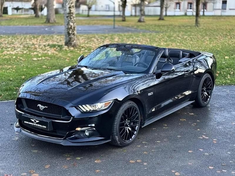 Noir Occasion 2017 Ford Mustang GT Convertible Cabriolet | 39 990 € (Prix juste) - Image 1/4