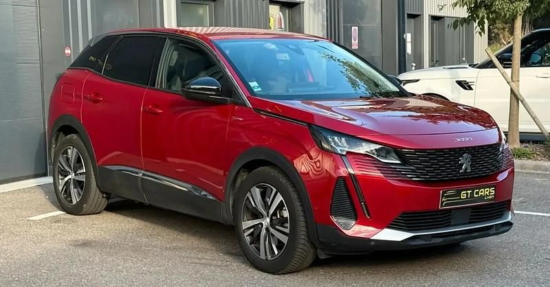 Rouge Occasion 2022 Peugeot 3008 Allure Monospace | 23 990 € (Prix juste) - Image 1/4