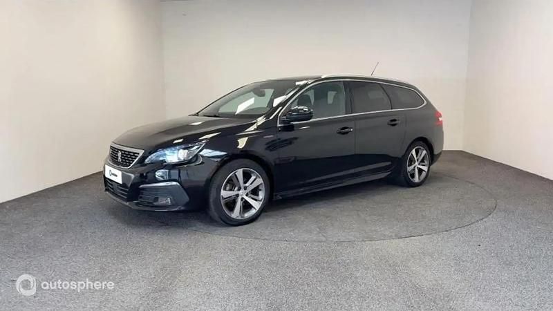 Noir Utilisé 2018 Peugeot 308 GT-line Break | 10 499 € (Prix juste) - Image 1/4