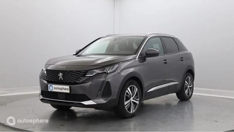 Gris platinium (m) Utilisé 2021 Peugeot 3008 Allure SUV | 14 999 € (Super prix) - Image 1/4