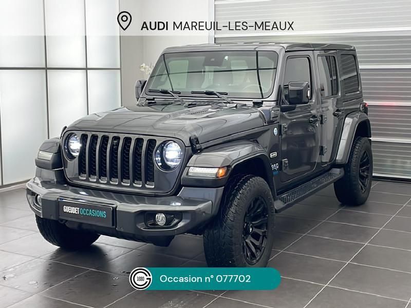 Noir Utilisé 2021 Jeep Wrangler Unlimited SUV | 52 490 € (Bon prix) - Image 1/4