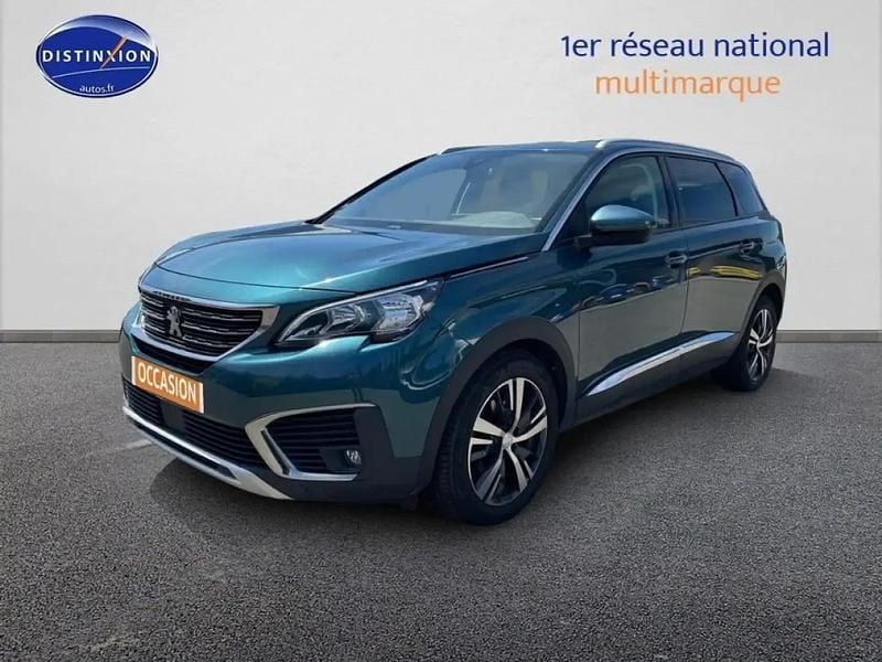 Bleu Utilisé 2019 Peugeot 5008 Allure Monospace | 18 980 € (Prix juste) - Image 1/4