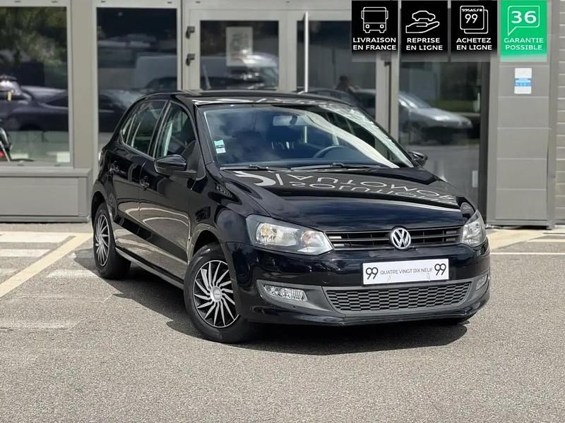 Noir Utilisé 2013 VW Polo Trendline Citadine | 6 990 € (Prix juste) - Image 1/4