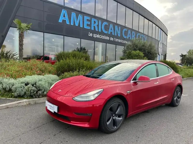 Rouge Utilisé 2020 Tesla Model 3 Long Range AWD Berline | 29 490 € (Prix cher) - Image 1/4