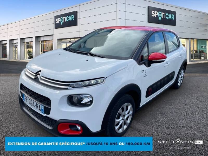 Blanc Utilisé 2020 Citroën C3 PureTech Citadine | 10 190 € (Prix juste) - Image 1/4