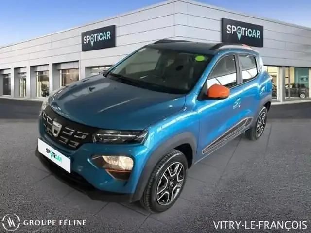 Bleu cenote métallisé Occasion 2021 Dacia Spring Comfort Plus Citadine | 8 940 € - Image 1/4