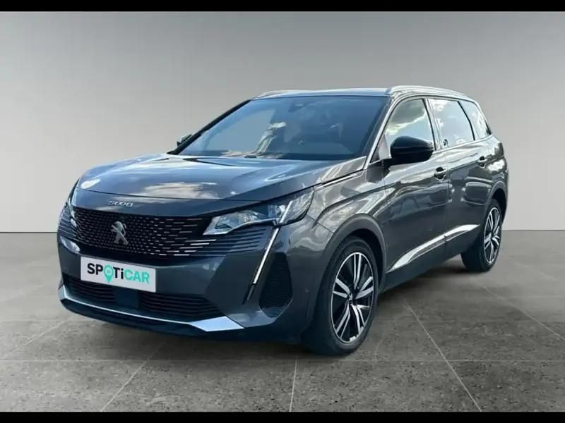 Gris Utilisé 2021 Peugeot 5008 GT Monospace | 26 990 € (Prix juste) - Image 1/4
