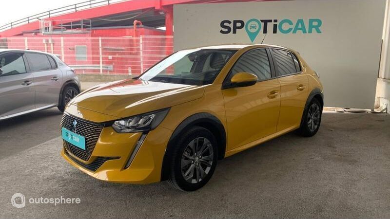 Jaune Utilisé 2022 Peugeot e-208 Style Citadine | 15 999 € (Prix juste) - Image 1/4