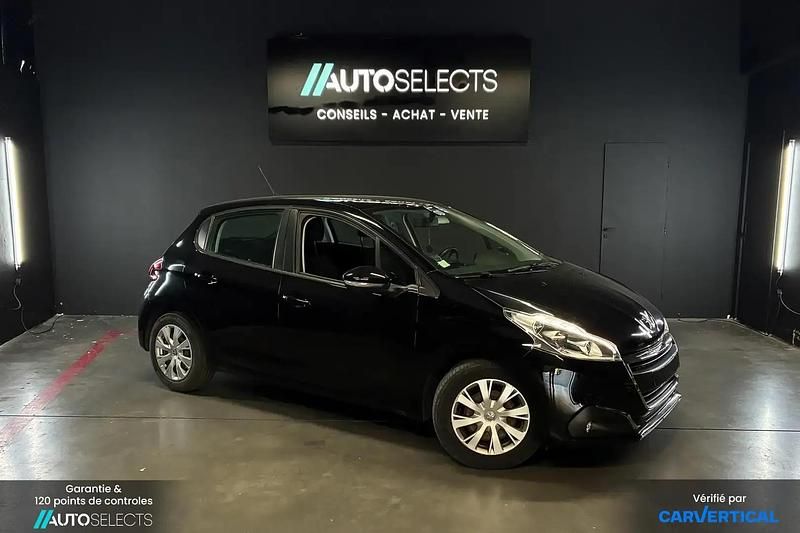 Noir Utilisé 2019 Peugeot 208 Active Citadine | 9 990 € (Prix juste) - Image 1/4