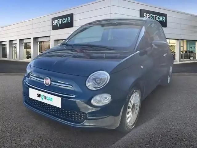 Epic blue métal Utilisé 2019 Fiat 500C Lounge Cabriolet | 14 990 € (Prix assez cher) - Image 1/4