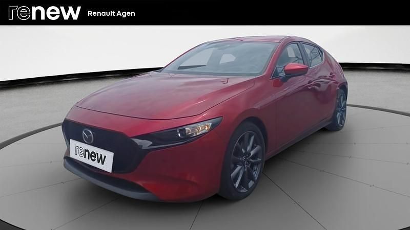 Rouge Utilisé 2021 Mazda 3 Style Berline | 19 989 € (Prix juste) - Image 1/4
