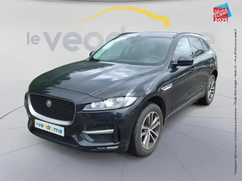 Noir Utilisé 2018 Jaguar F-Pace R-Sport SUV | 20 999 € (Prix juste) - Image 1/4