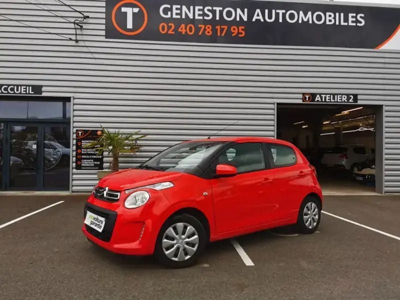 Rouge Utilisé 2019 Citroën C1 Feel Citadine | 7 990 € (Super prix) - Image 1/4