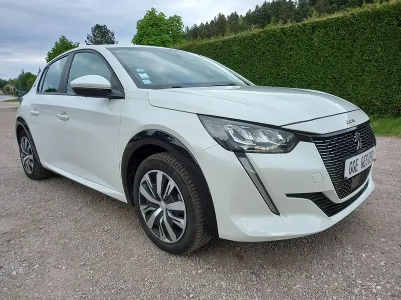Blanc Utilisé 2021 Peugeot e-208 Business-Line Citadine | 11 990 € - Image 1/4