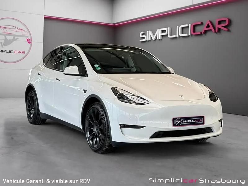 Blanc Utilisé 2021 Tesla Model Y SUV | 30 990 € (Prix assez cher) - Image 1/4