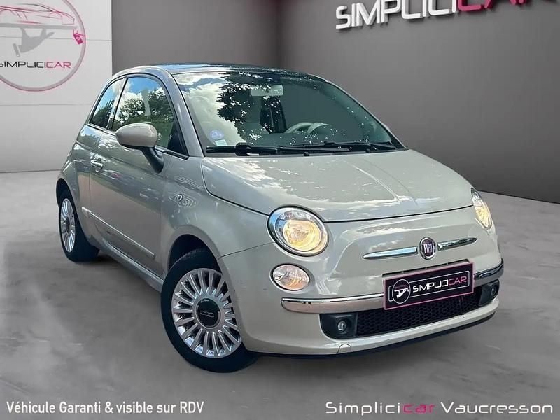 Beige Utilisé 2014 Fiat 500 Lounge Citadine | 7 480 € (Bon prix) - Image 1/4