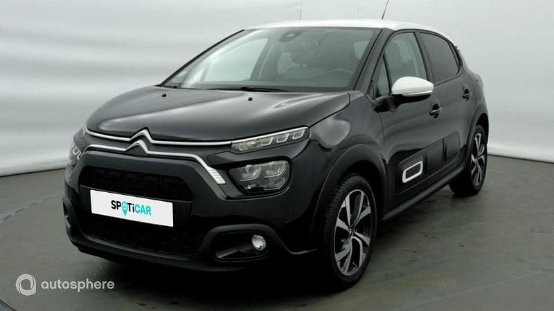 Noir Occasion 2022 Citroën C3 Shine Citadine | 14 180 € (Prix assez cher) - Image 1/4
