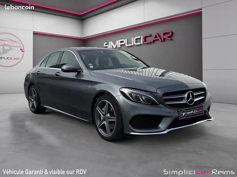 Gris Occasion 2018 Mercedes C180 AMG line Berline | 21 980 € (Super prix) - Image 1/4