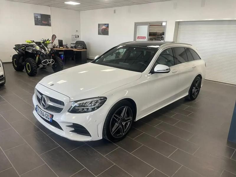 Blanc Occasion 2020 Mercedes C220 AMG line Break | 27 990 € (Prix juste) - Image 1/4