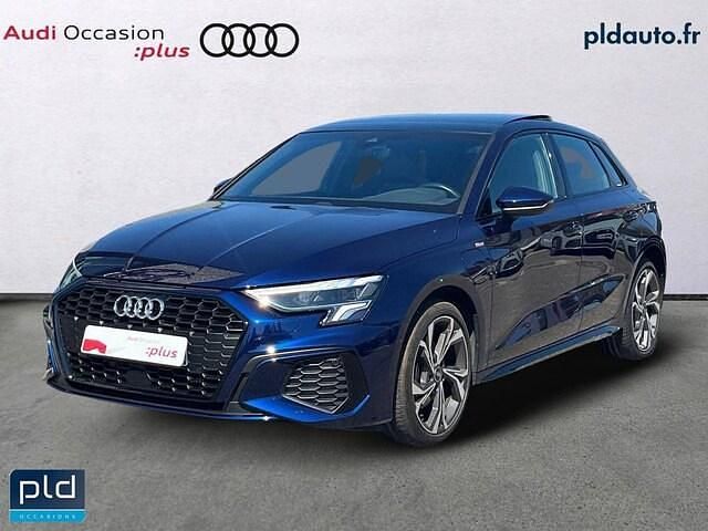 Occasion Audi A3 Sportback e-tron S-Line 150 ch (110 kW) 2024 Bleu navarre métallisé Citadine