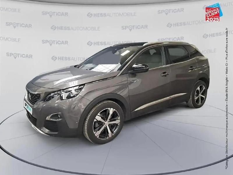 Gris Utilisé 2020 Peugeot 3008 GT-line SUV | 14 499 € (Bon prix) - Image 1/4