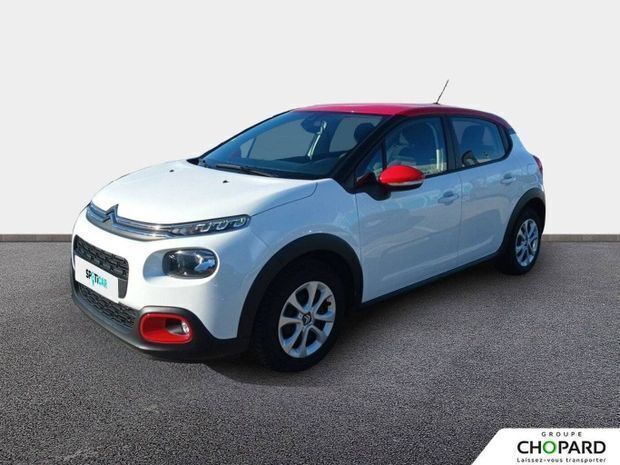 Blanc Utilisé 2022 Citroën C3 Feel Citadine | 8 990 € (Bon prix) - Image 1/4
