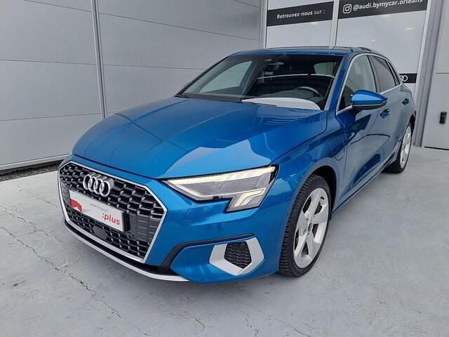 Bleu atoll métallisé Utilisé 2021 Audi A3 Sportback e-tron Design Berline | 24 497 € (Bon prix) - Image 1/4