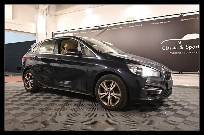 Noir Utilisé 2015 BMW 218 Active Tourer Sport Line Monospace | 8 950 € - Image 1/4